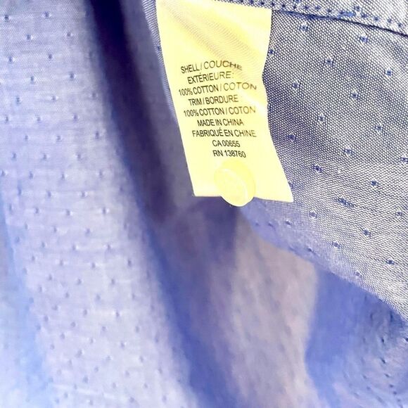 RW&Co Cotton Blue Oxford Shirt Button Up Office Shirt sz Small - Picture 4 of 5